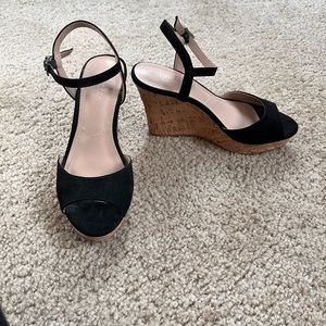 Charles suede  Open Toe Wedges